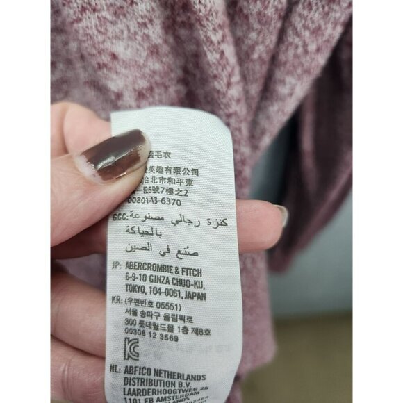 Hollister Mens XXL Marled Red Pullover Crew Neck Sweater - Picture 4 of 5